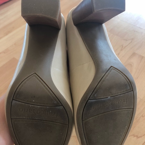 Franco Sarto Bone Stacked Heels - Picture 4 of 4